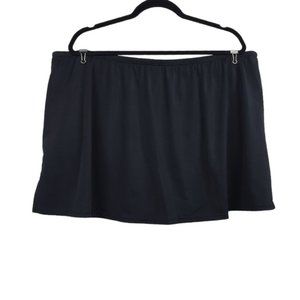 Cacique Womens Black Swim Skirt Size 22 NWT